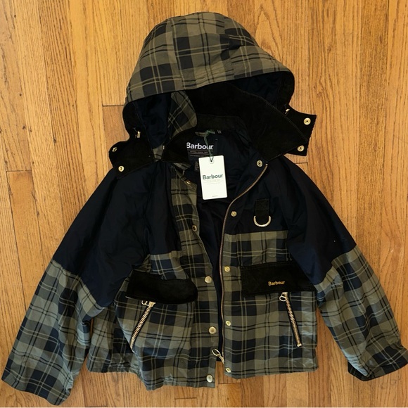 Barbour Elaine Showerproof Jacket Women’s Size 4 UK 8 Brand New - Picture 4 of 10